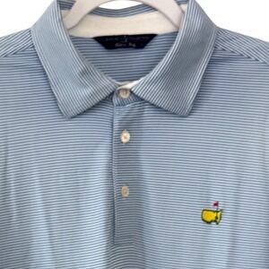 Blue Striped Polo Shirt